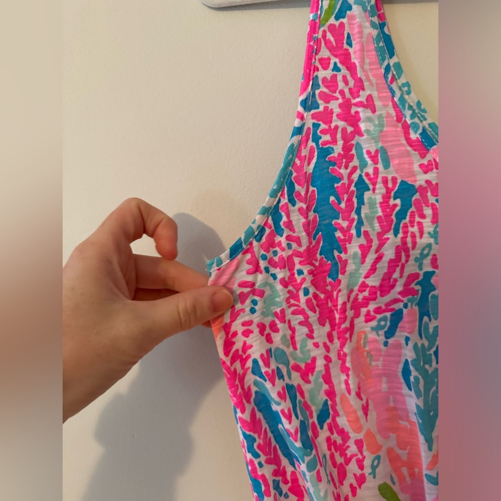 Lilly Pulitzer Bright Floral Tank Lets cha cha Maxi Dress - Picture 6 of 10